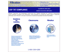 Tablet Screenshot of filtrationtechnology.com